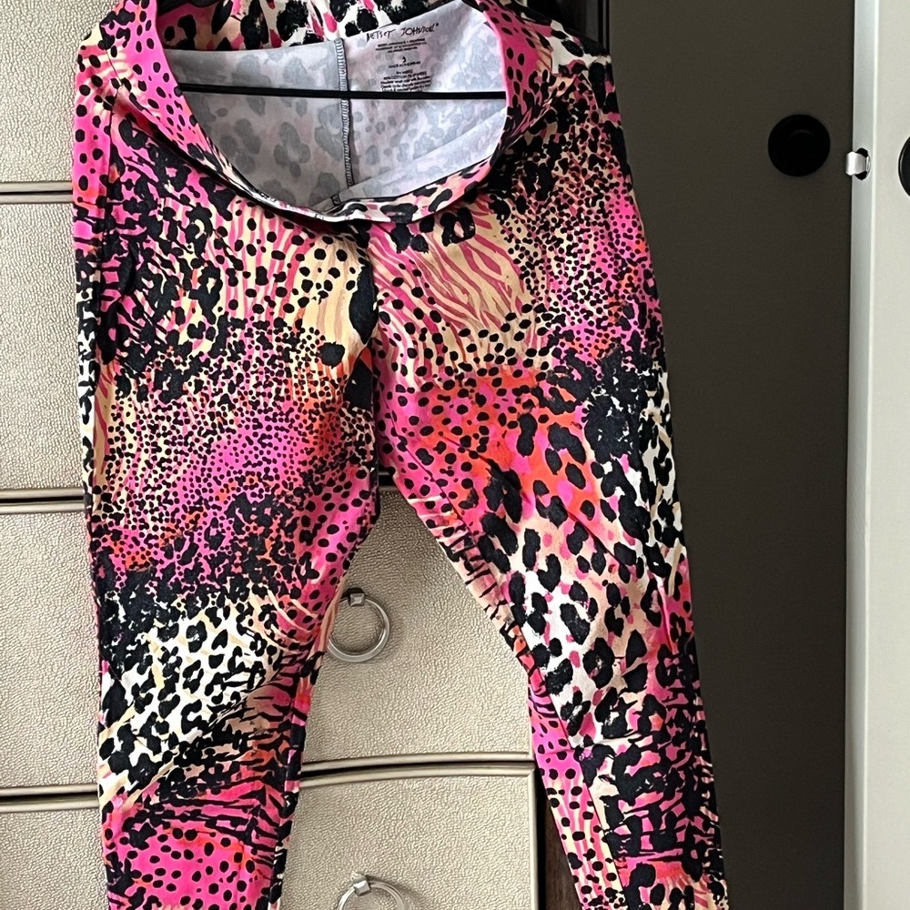 Pink Animal Print Leggings